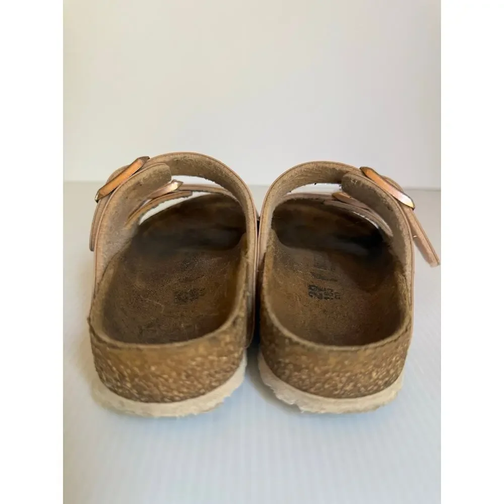 Birkenstock  Kids Sandals Rose Gold Arizona Copper Metallic EU 29 US Kids 11 - Picture 7 of 13